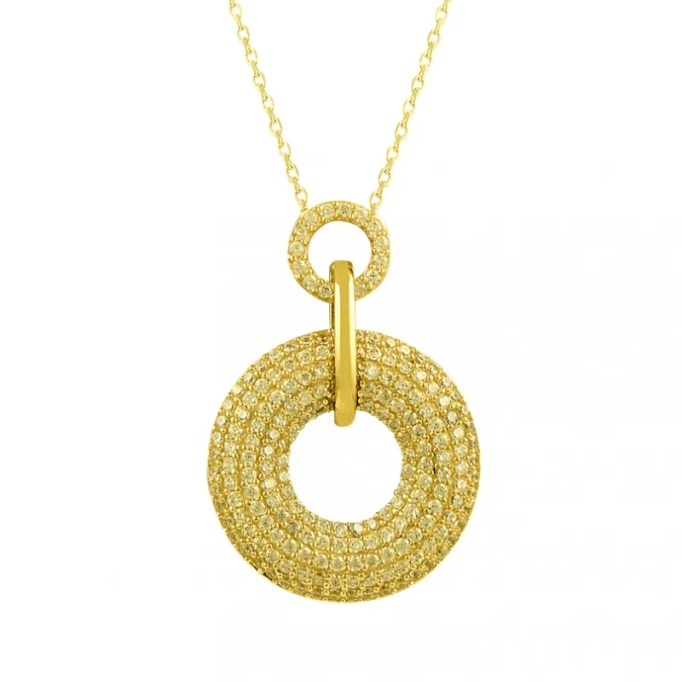 Halka Daire Altın Kolye KLF1392