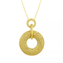 Halka Daire Altın Kolye KLF1392