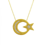 Ay Yıldız Altın Kolye KLF1424