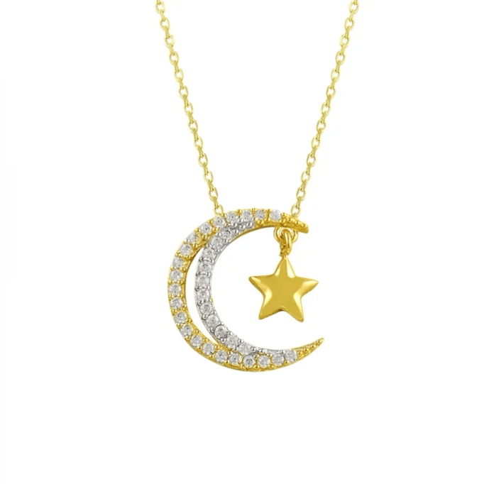 Ay Yıldız Altın Kolye KLF1430