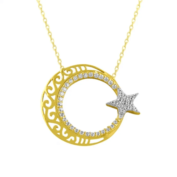 Ay yıldız Altın Kolye KLF1431