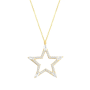 Yıldız Taşlı Altın  Kolye