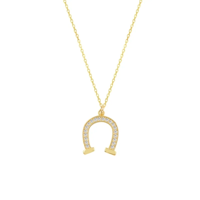 Uğur Kolyesi Nal Figürlü Altın Kolye