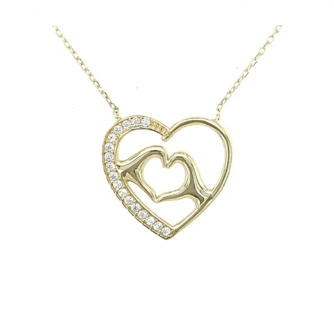 Kalpli Altın Kolye 14 Ayar