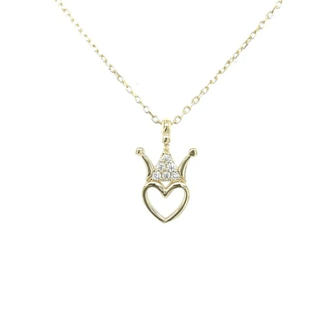 Kalp Taç Kolye