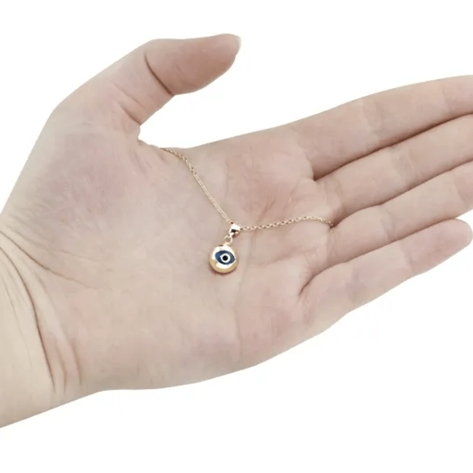 Göz Motifli Altın Kolye