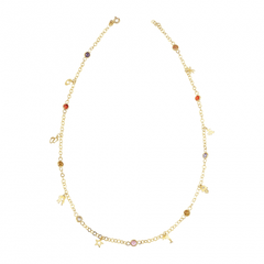 Renkli Taşlı Şans Kolyesi