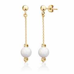 Sallantılı Opalit Küpe