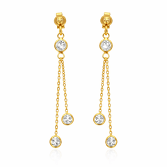 Sallantılı Altın Küpe