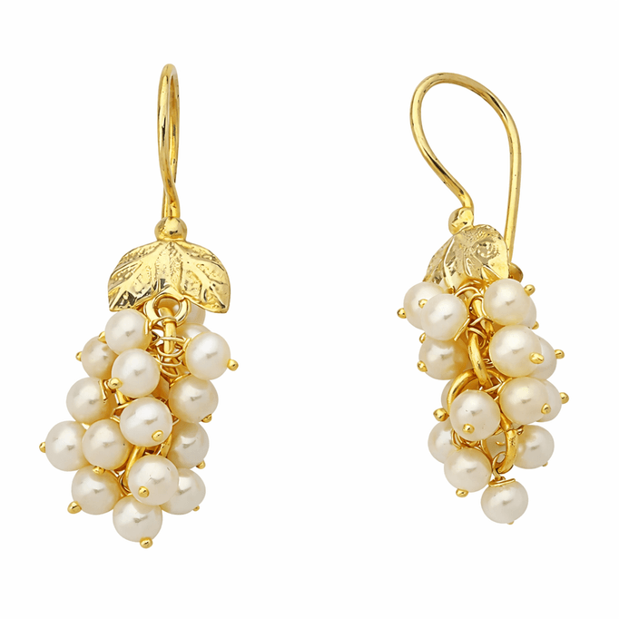 Salkım Üzüm İncili Küpe