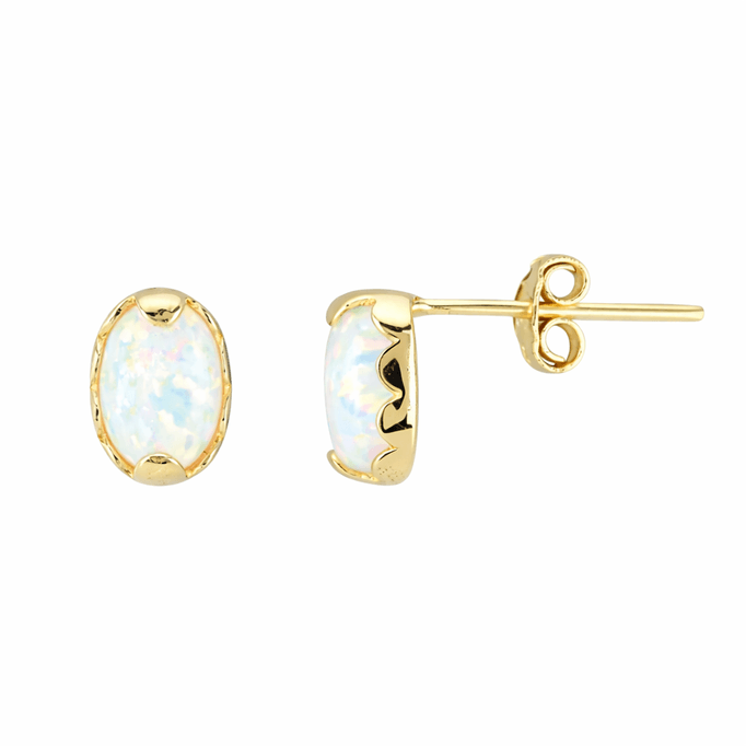 Opalit Taşlı Tektaş Küpe