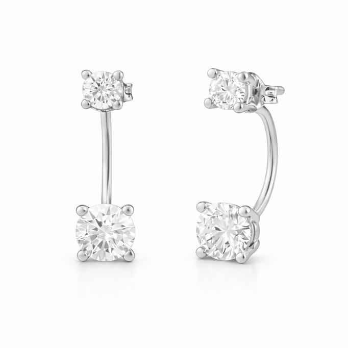 Tektaş Arkadan Kapatmalı Küpe