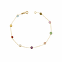 Renkli Taşlı Altın Bileklik