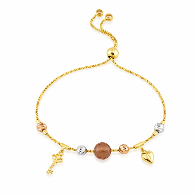 Doğal Taş Şans Bilekliği Anahtar Kilit