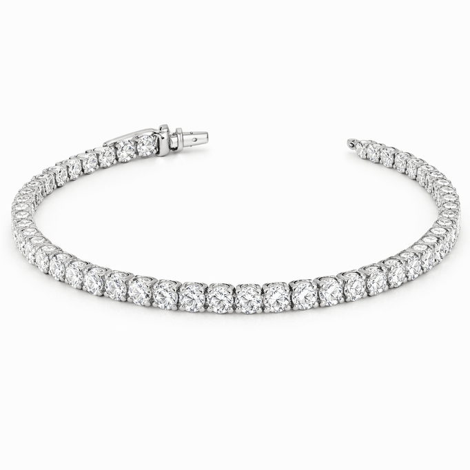 Su Yolu Altın Bileklik Beyaz Altın