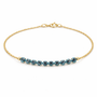 Su Yolu Altın Mavi Taşlı Bileklik