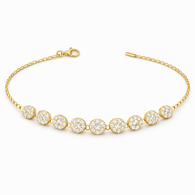 Su Yolu Bileklik Yuvarlak Motifli