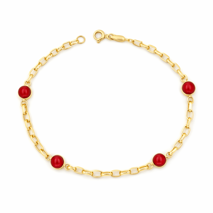 Akik Altın Bileklik