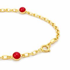 Akik Altın Bileklik