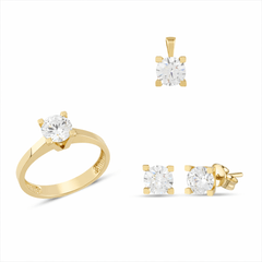 Swarovski Tektaş Takım 14k