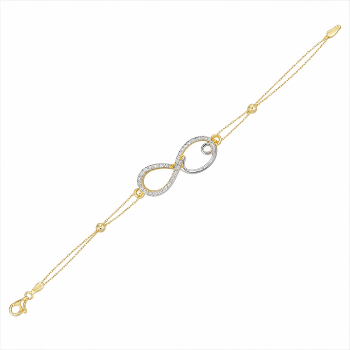 Sonsuzluk ve Vav Altın Bileklik