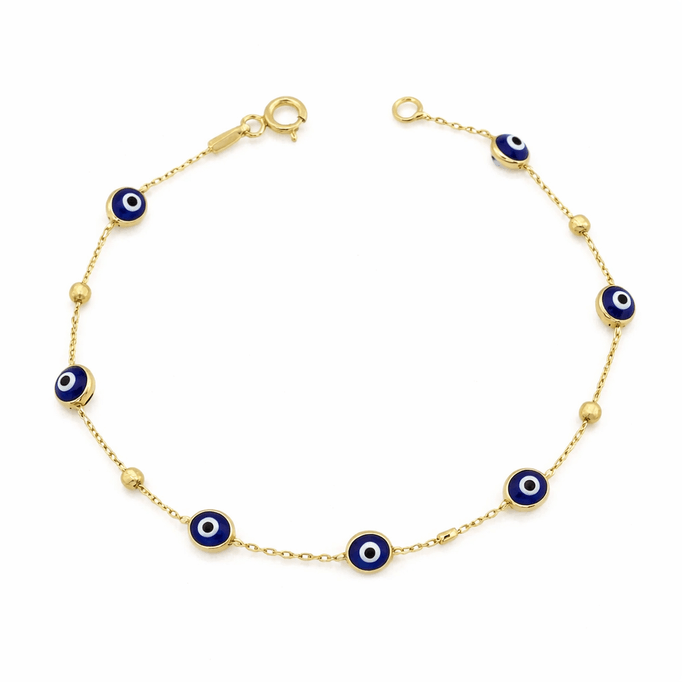 Altın Toplu Mineli Bileklik