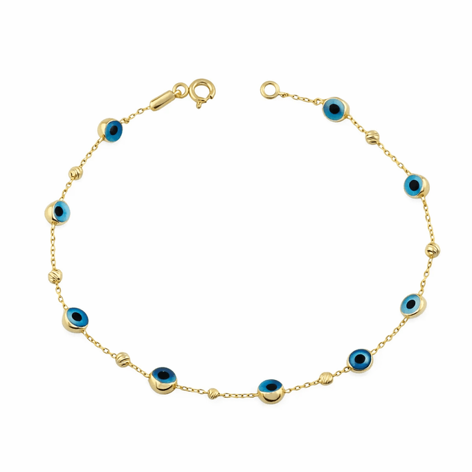 Altın Bileklik Top Gözlü