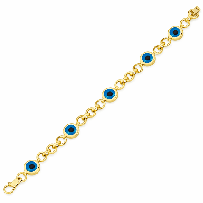 5 Boncuklu Kalın Zincirli Bileklik