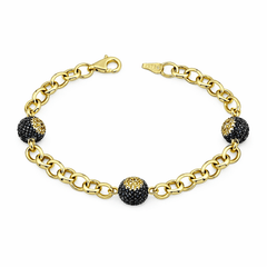 Altın Bileklik Göz Kristal