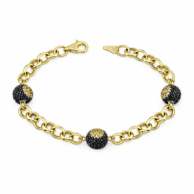 Altın Bileklik Göz Kristal