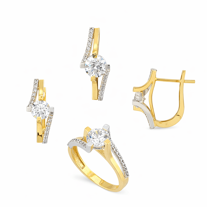 Tektaş Swarovski Taşlı Takım