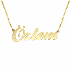 isimli Kolye Altın 14 Ayar