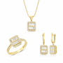 Baget Set 14k Yeşil Altın