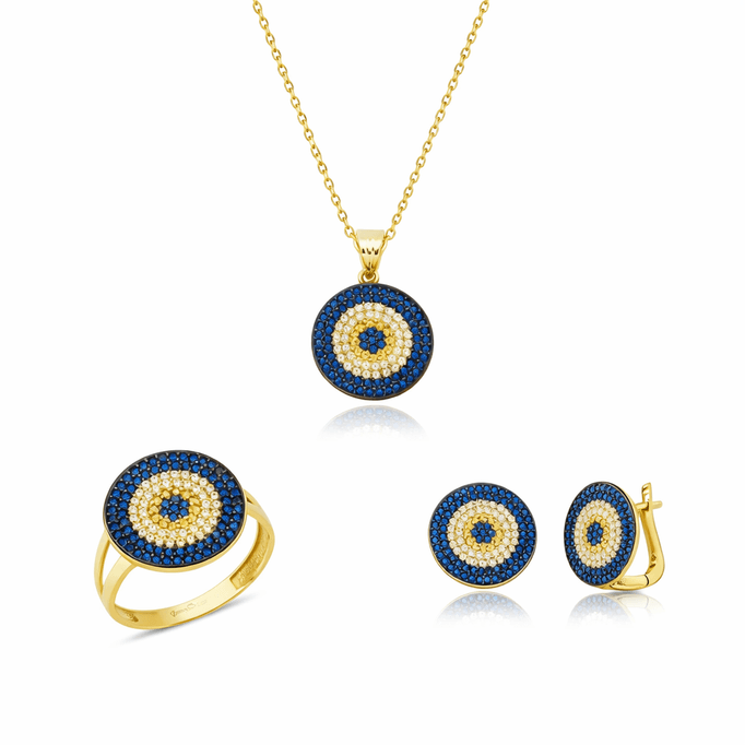 Nazar Boncuklu Sık Taş İşleme Takım