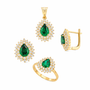 Altın Damla Yeşil Üçlü Takım