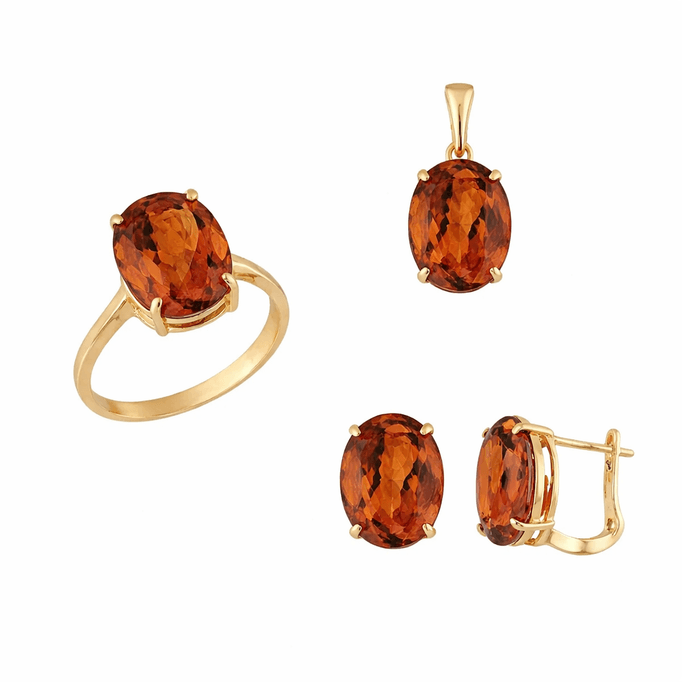 Zultanit Altın Üçlü Set