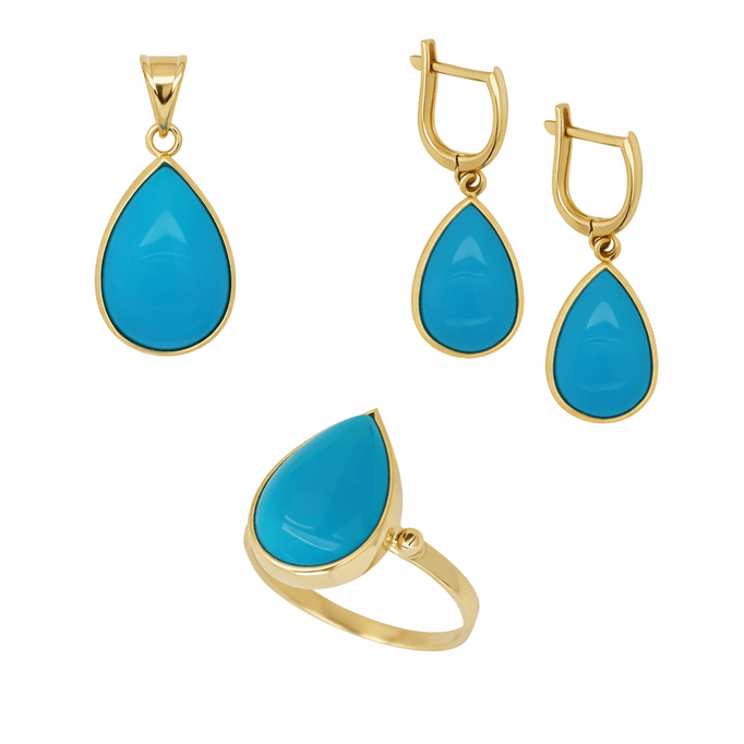 Firuze Taş Takım Damla