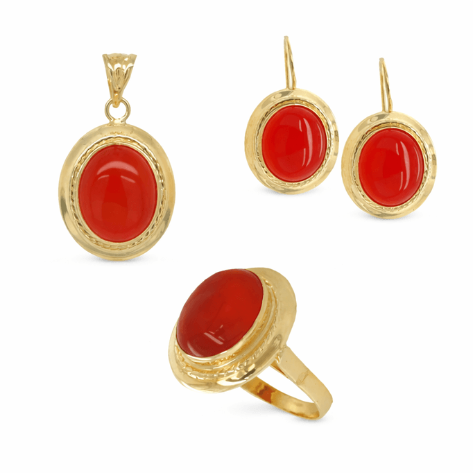 Akik Taş Örgü Motif Takım