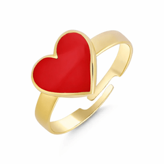 Kırmızı Kalp Çocuk Yüzük