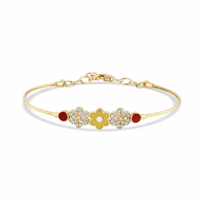 Papatya Kız Tel Altın Bilezik