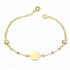 Altın Bileklik Altın Toplu Taşlı