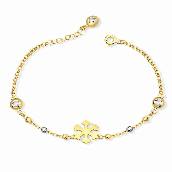 Altın Bileklik Altın Toplu Kar Tanesi