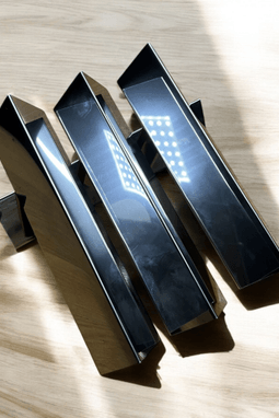 Piramit Fırfır 25 cm krom paslanmaz 4 Adet