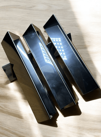 Piramit Fırfır 25 cm krom paslanmaz 4 Adet