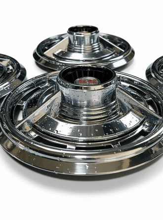 16 inch Pro Yeni SS jant kapak Paslanmaz krom çemberli 4 Adet