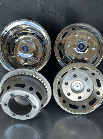 16 inch simulatör jant kapak arka çift teker araçlar için 4 Adet set 