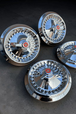 14” Plymounth Fırfırlı Jant Kapağı Paslanmaz Çemberli 4’lü Set | Ticari Araç Uyumlu
