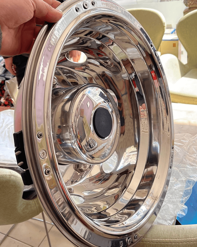 17,5 inch simulatör jant kapak arka çift teker araçlar için 4 Adet set 