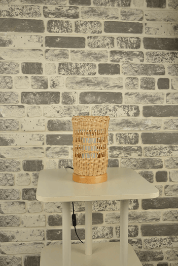 Dekoratif Alevli Abajur