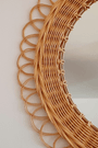 Bambu Duvar Aynası - Dış çapı 58cm x iç çapı 35cm .